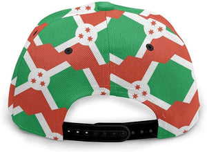 Burundi Flag Baseball Hat Dad Cap Black, Baseball Cap 3D Gift For Men Women