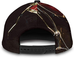 Drum Black 3D Printed Unisex Classic Cap, Snapback Cap, Baseball Cap, Cap-Black-One-Size for Men