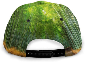 Pathway in A Bamboo Forest Classic Baseball 3D Cap Adjustable Twill Sports Dad Hats for Unisex