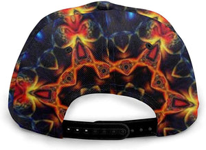 Psychedelic Abstract Trippy Kaleidoscope Adjustable Snapback Unisex 3D Printing Baseball Cap Trucker Hats for Men Women