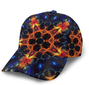 Psychedelic Abstract Trippy Kaleidoscope Adjustable Snapback Unisex 3D Printing Baseball Cap Trucker Hats for Men Women