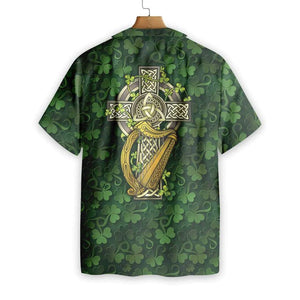 Hawaiian Aloha Shirt, St Patrick's Day shirt, Shamrock Shirt, Irish Day Hawaiian Shirt