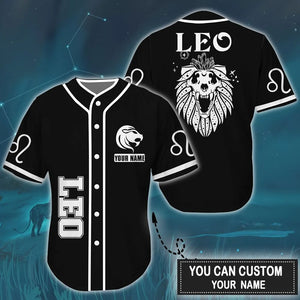 Personalized Custom Name Leo Is Mysterious Baseball Tee Jersey Shirt