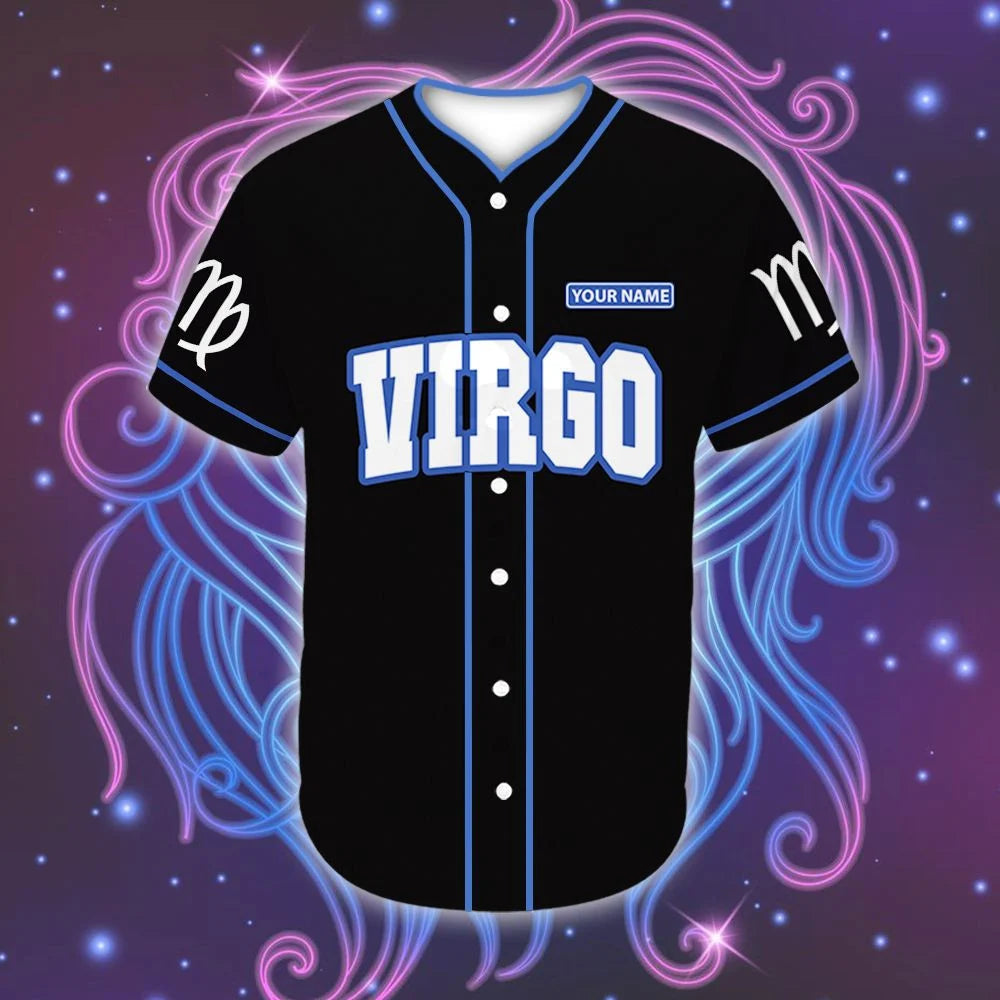 Personalized Custom Name Virgo Great Zodiac Baseball Tee Jersey Shirt PNG105070Td