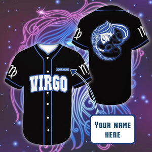 Personalized Custom Name Virgo Great Zodiac Baseball Tee Jersey Shirt PNG105070Td
