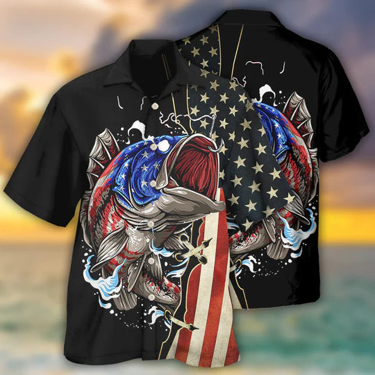 Fishing Independence Day - Hawaiian Shirt