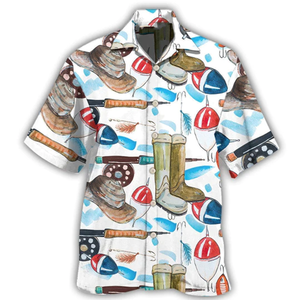 Fishing Basic Art Style - Hawaiian Shirt