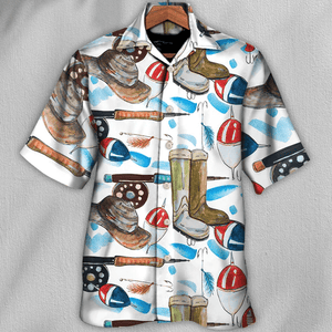 Fishing Basic Art Style - Hawaiian Shirt