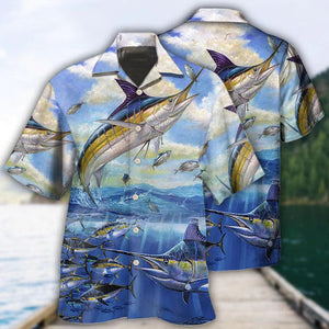 Fishing Ocean Blue Sky Freedom - Hawaiian Shirt