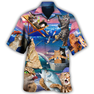 Fishing Cat - Hawaiian Shirt