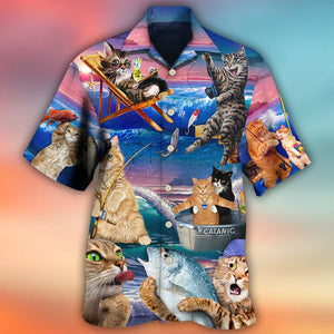 Fishing Cat - Hawaiian Shirt