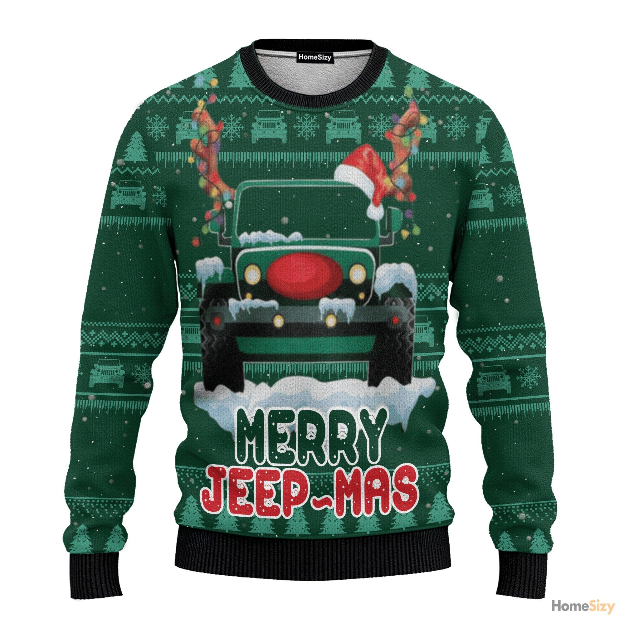 Hobby Merry Jeep Mas Ugly Christmas Sweater