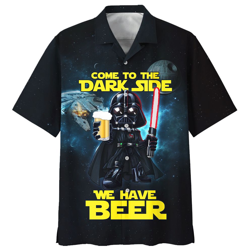 X - Star Wars Darth Vader Come To The Dark Side We Have Beer Hawaiian Shirt