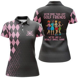 Multi-color We're More Than Just Golf Friends We're Small Gang Polo Shirts