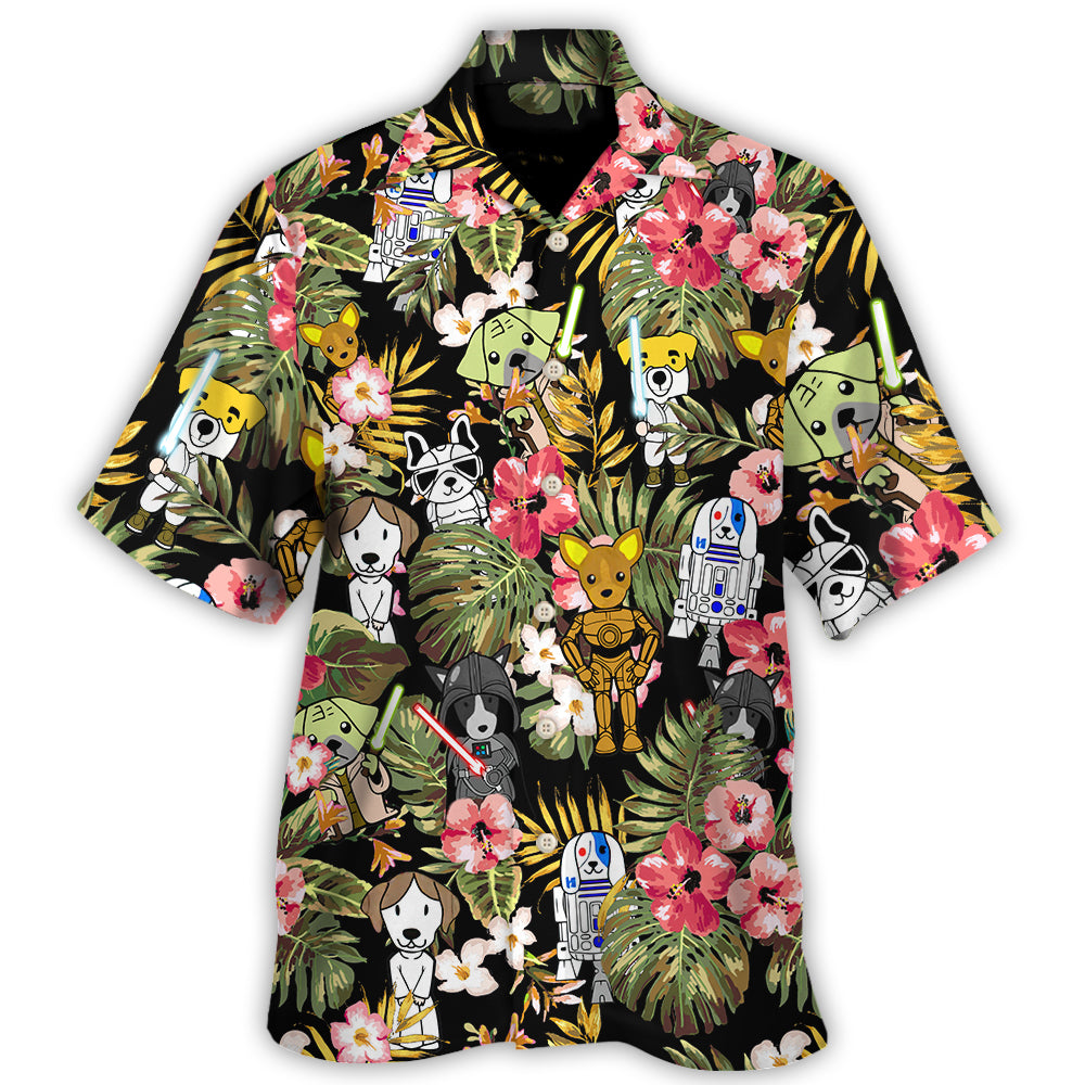 Star Dogs Tropical Hawaiian Shirt