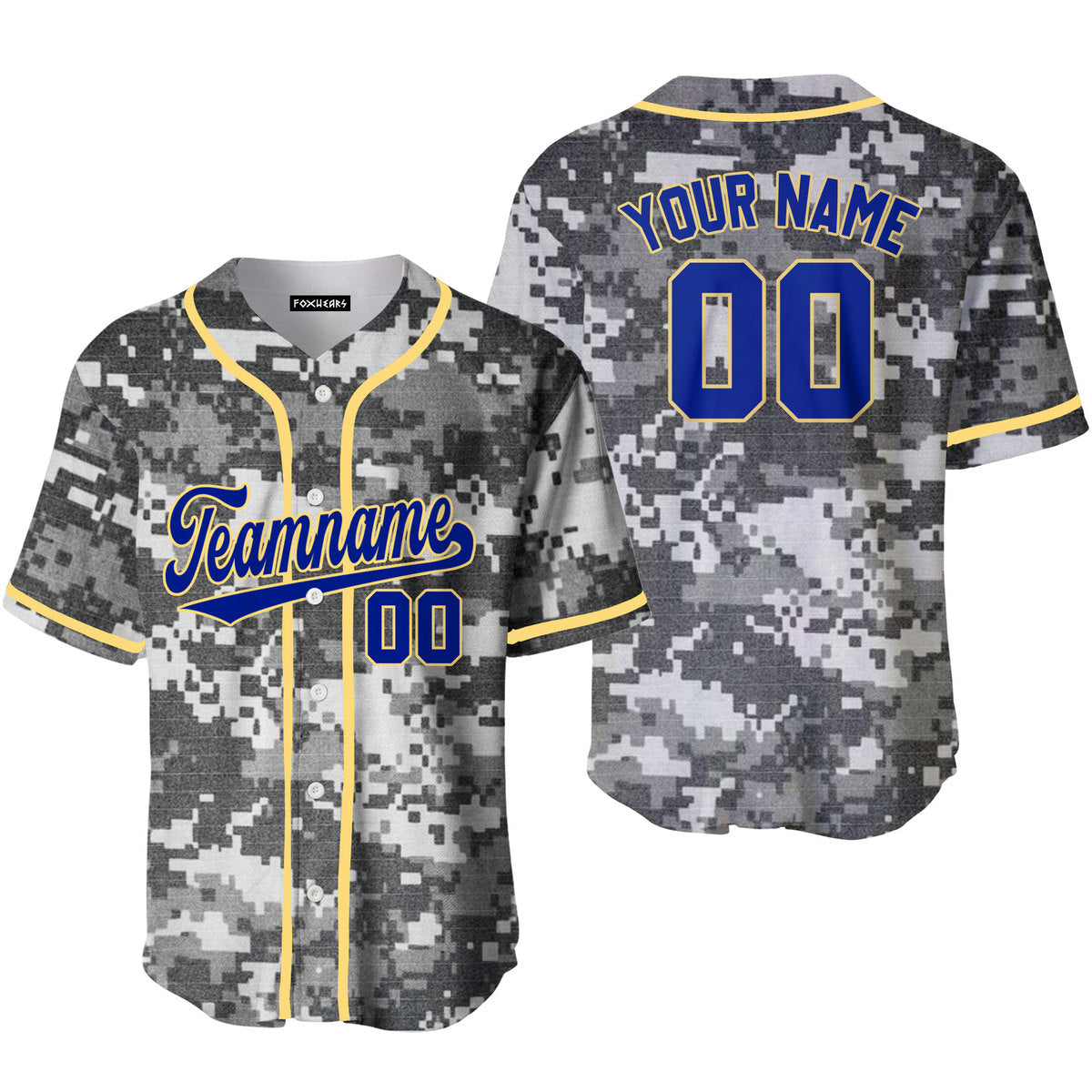 Personalized US Army Camo Style Navy Pink Baseball Tee Jersey