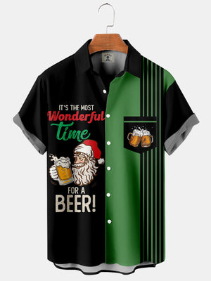 Christmas It's The Most Wonderful Time For A Beer - Hawaiian Shirt