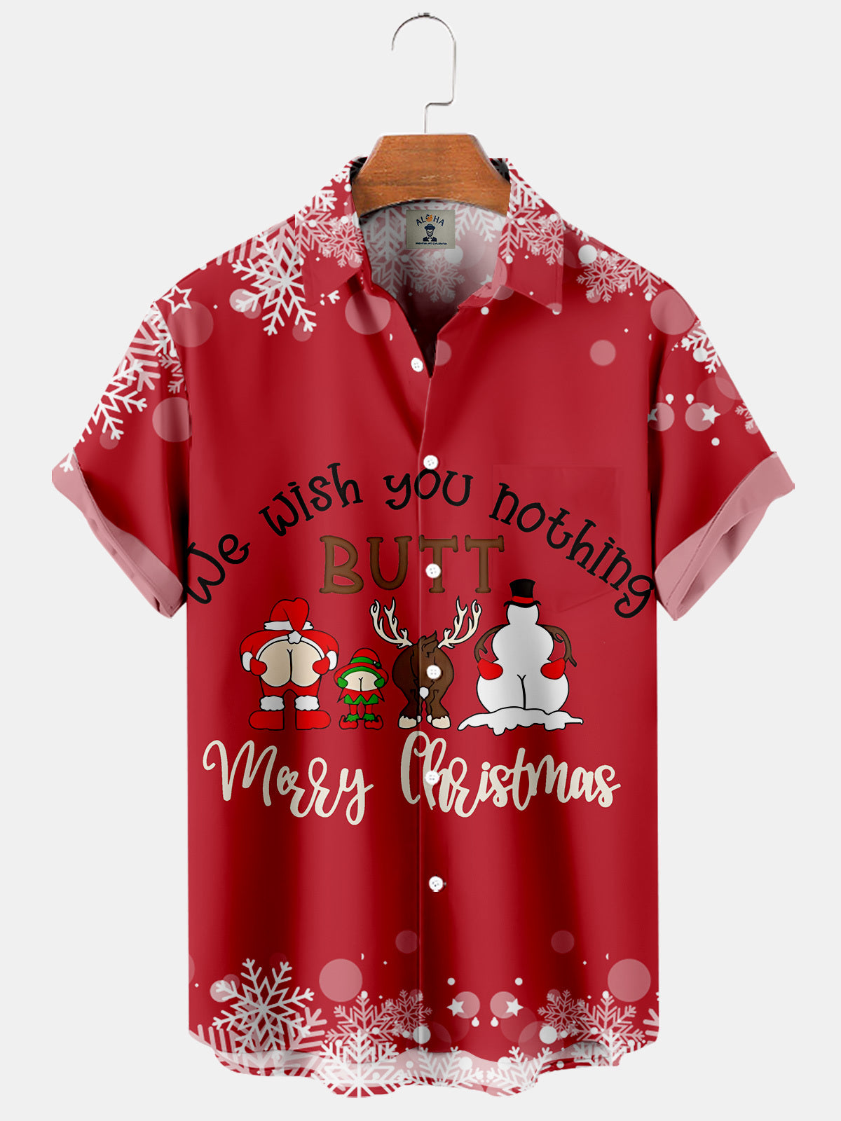 We Wish You Nothing Butt Merry Christmas - Hawaiian Shirt