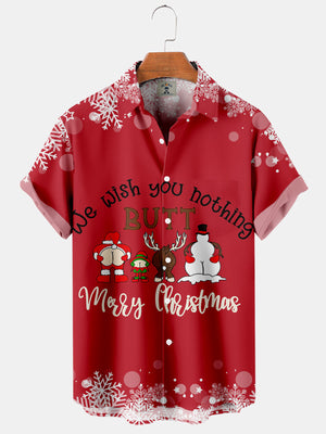 We Wish You Nothing Butt Merry Christmas - Hawaiian Shirt