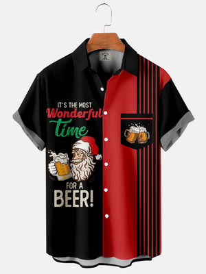 Christmas It's The Most Wonderful Time For A Beer - Hawaiian Shirt