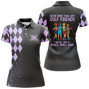 Multi-color We're More Than Just Golf Friends We're Small Gang Polo Shirts