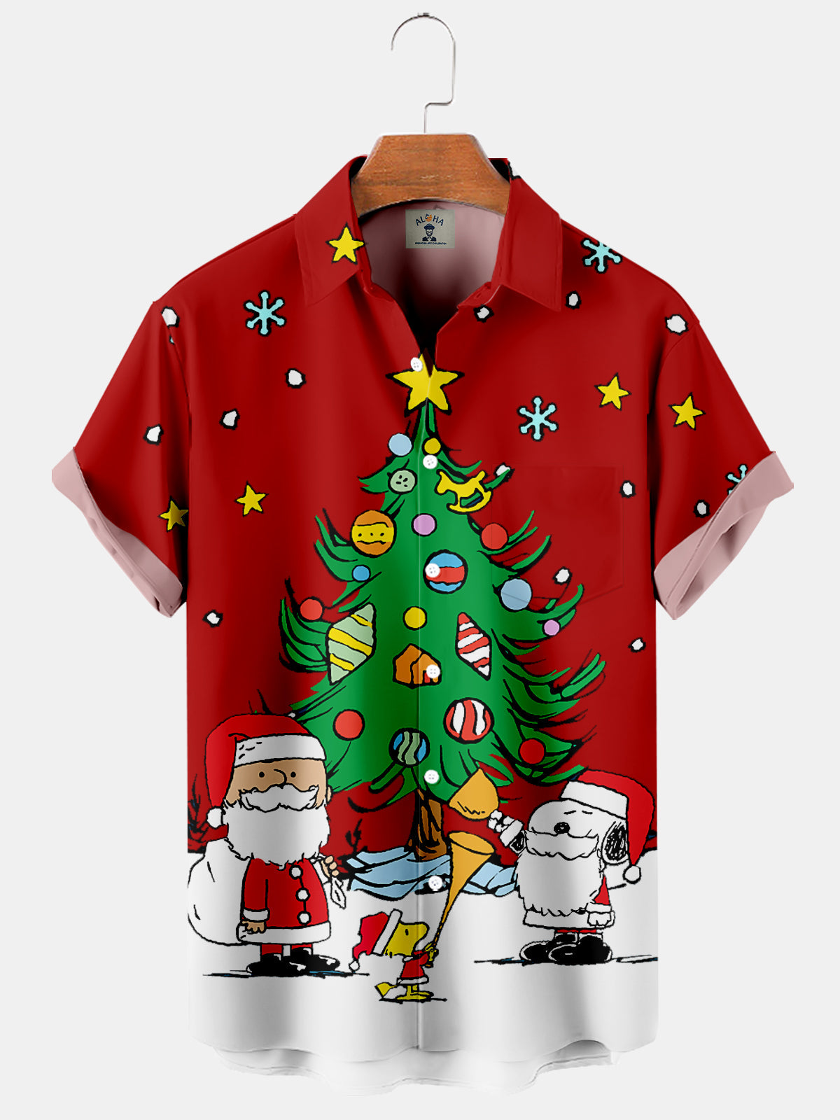 Decorating A Christmas Tree - Hawaiian Shirt