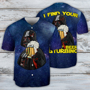 SW Darth Vader I Find Your Lack Of Beer Disturbing Cool - Baseball Jersey - Family Store