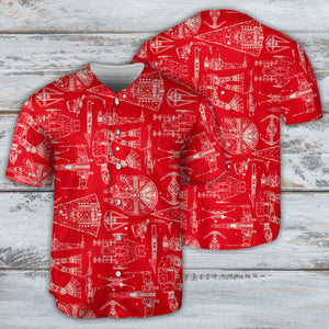 SPACE SHIPS Starwars RED - Baseball Jersey - Family Store