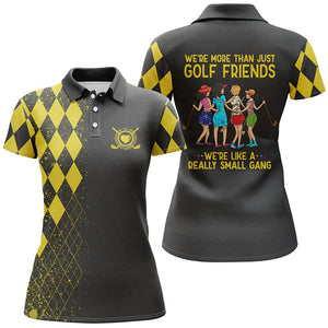 Multi-color We're More Than Just Golf Friends We're Small Gang Polo Shirts