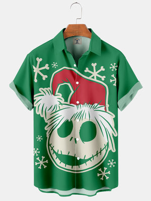 Fun Christmas Jack Skull - Hawaiian Shirt