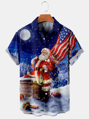 Christmas Fun Santa Claus USA - Hawaiian Shirt