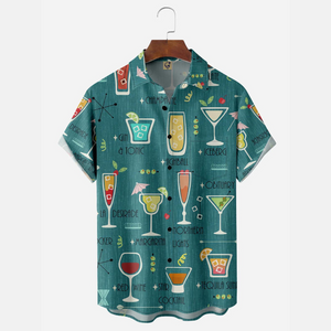 All Kinds Of Cocktail Let's Drink - Hawaiian Shirt