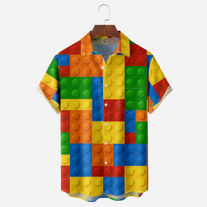 Minifigures Coloful Blocks - Hawaiian Shirt