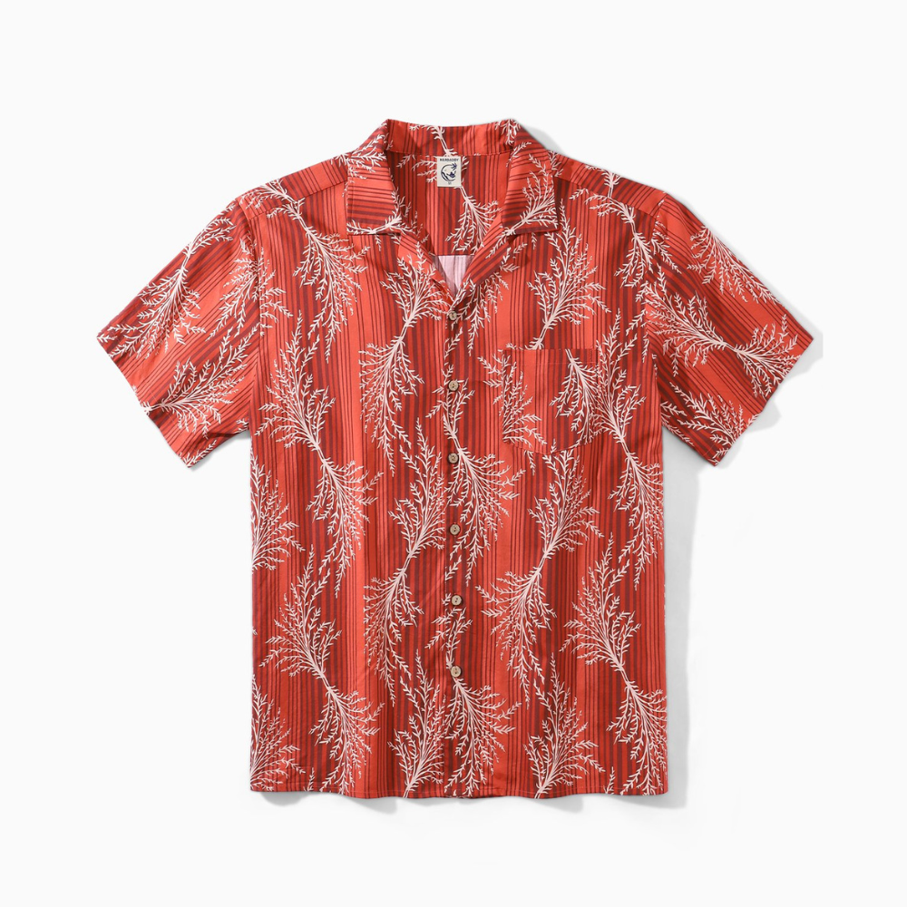 White Coral Pattern - Hawaiian Shirt