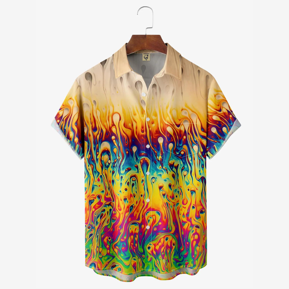 Gradient Oil Colors - Hawaiian Shirt
