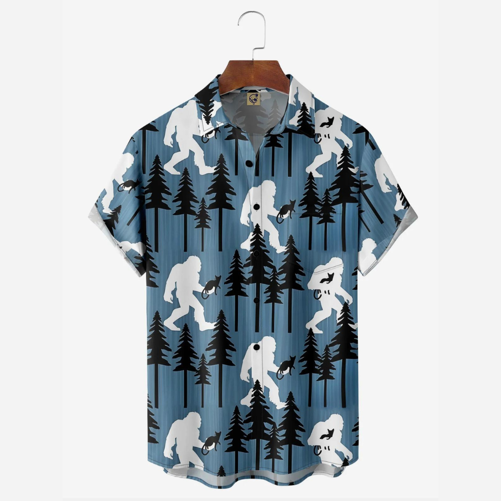 Bigfoot And Katty - Hawaiian Shirt