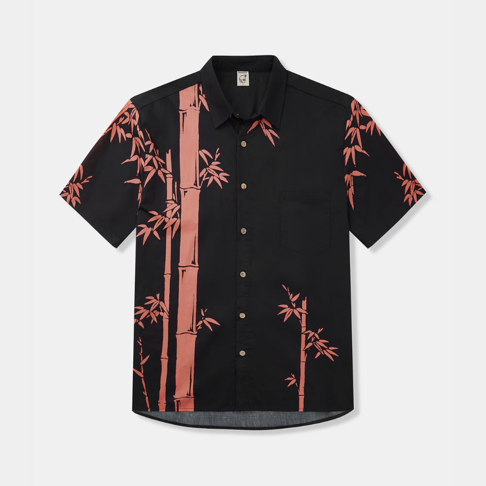 Pink Vintage Bamboo Pattern - Hawaiian Shirt