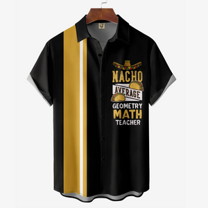 Mexican Culture Nacho Average Geometry Math Teacher - Hawaiian Shirt