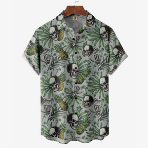 Skull Pineapple Short Sleeve - Hawaiian Shirt