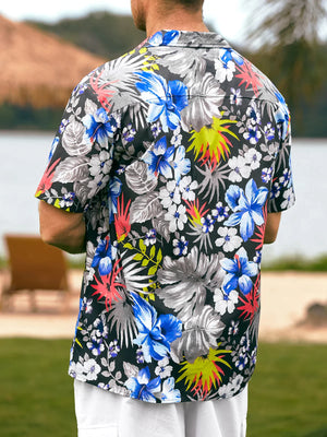 Tropical Flower And Leaves Aloha Summer - Hawaiian Shirt