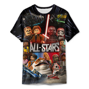 Star Wars Lego All Star - 3D T-shirt For Men