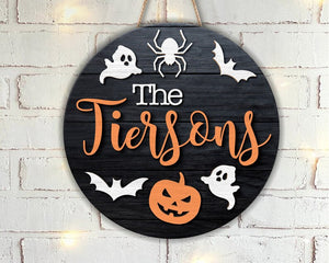 The Tierson Round Wood Sign