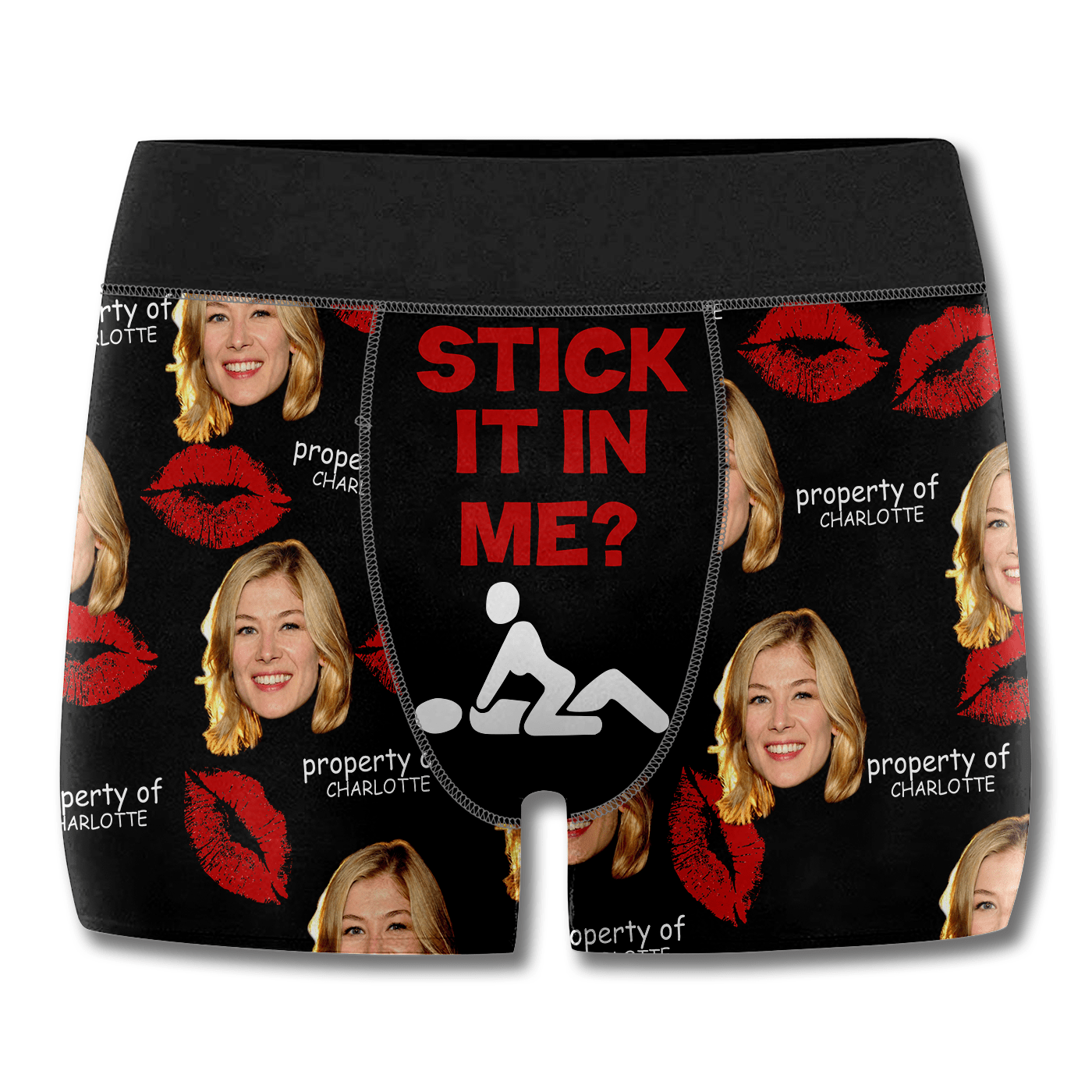 Custom Photo Stick It In - Gift For Husband, Boyfriend - Personalized Men's Boxer Briefs