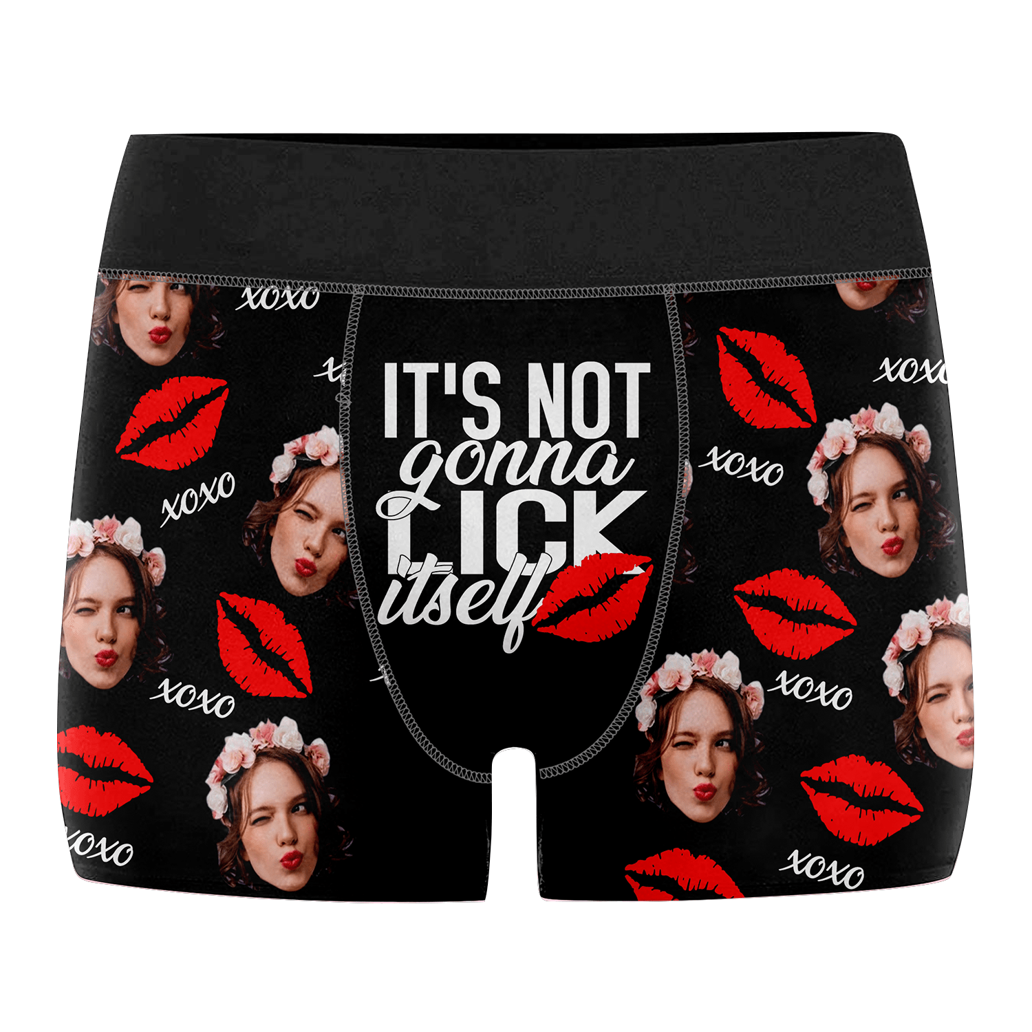 Custom Photo It'S Not Gonna Lick Itself - Gift For Husband, Boyfriend - Personalized Men's Boxer Briefs