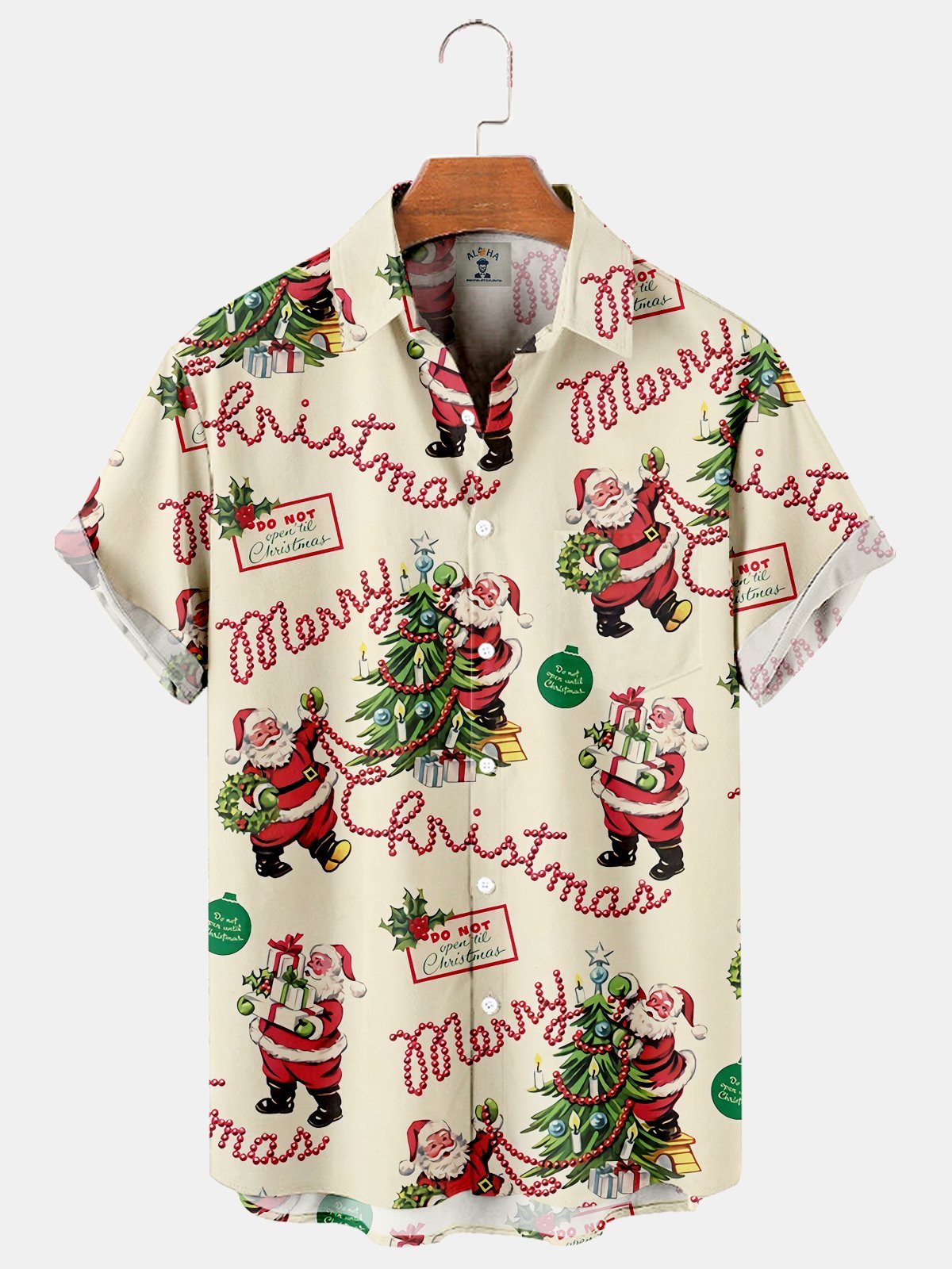 Cute Santa Do Not Open Till Christmas - Hawaiian Shirt